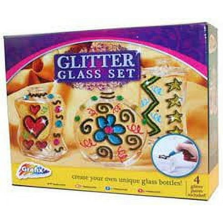 Glitter Glass Making Kit Decorating Paints