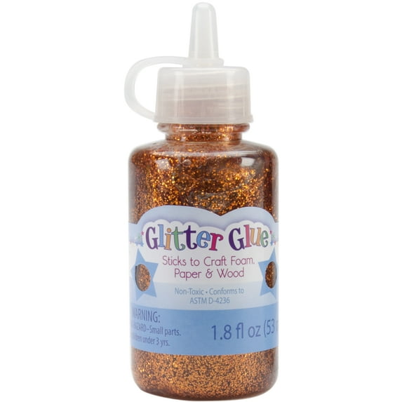 Glitter Glue 1.8 Ounces-orange