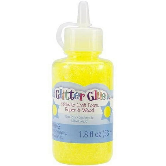 Glitter Glue 1.8 OuncesLoud Yellow Neon