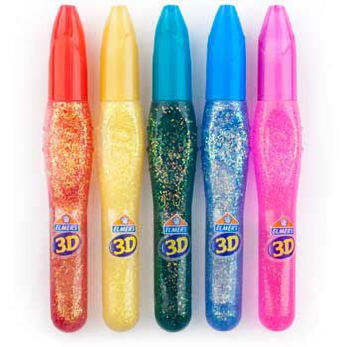 Elmers Glitter Glue, Classic - 5 pack, 0.356 fl oz pens