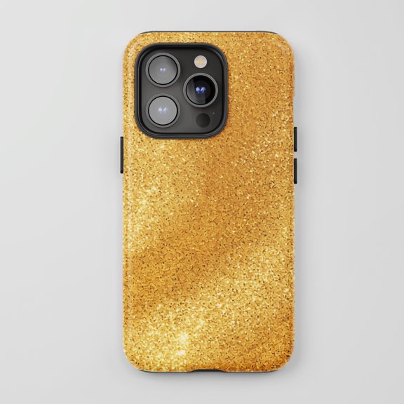Glitter Gold All iPhone Series Tough Phone Case Sparkle