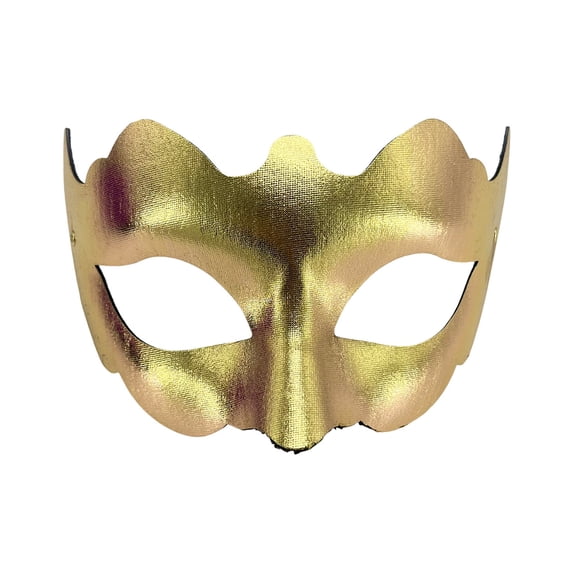 Glitter Gold Retro Masquerade Eye Mask, Masquerade Mask for Men, Masquerade Ball Mask, Metallic Masquerade Mask, 6X4X1 in Vintage Smooth Finish Eye Accessory for Halloween Party,