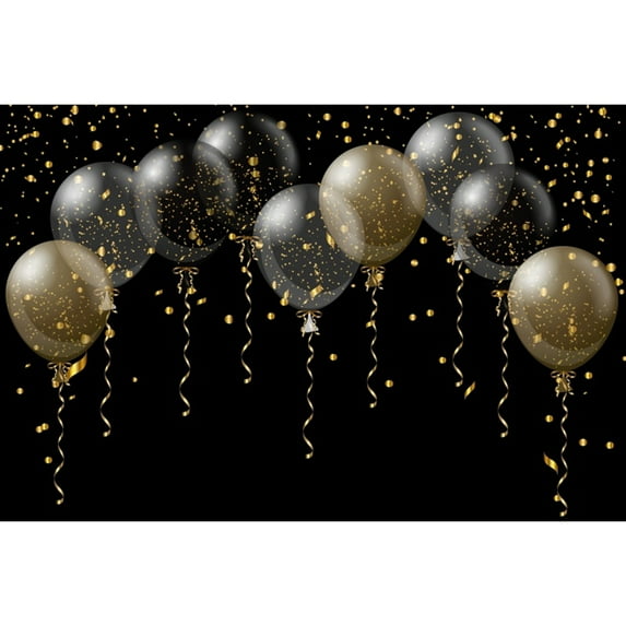 Glitter Gold Silver Balloon Birthday Backdrop Shiny Dot Bokeh Adult Birthday Party Baby Portrait Photography Background r
