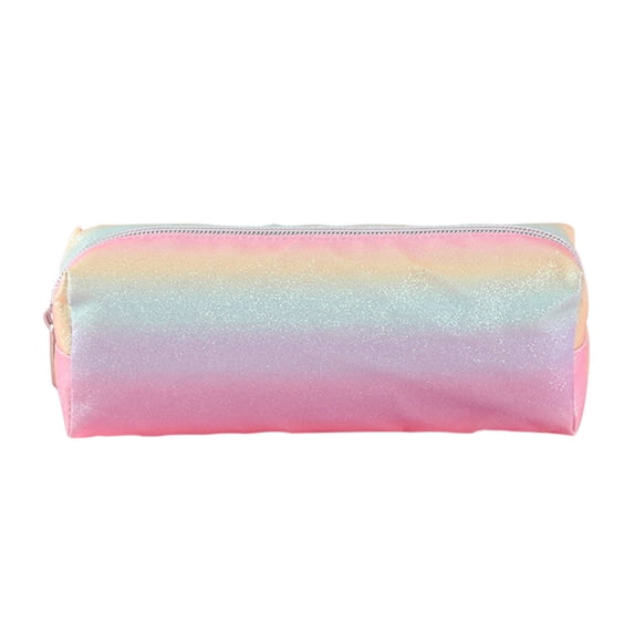 Glitter Gradient Pencil Case for Students & Artists – Large Capacity 7.8” Waterproof Organizer with Dividers, Stylish Stationery Pouch for Pens, Markers, Art Supplies A