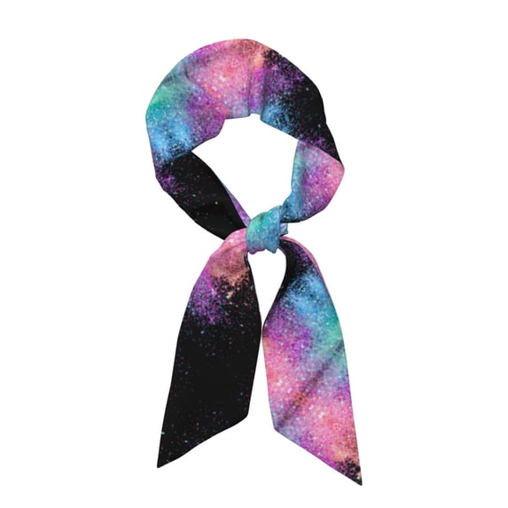 Glitter Head Scarf Hair Neck Scarves For Women Purse Bag Scarfs Handbags Long Headscarf