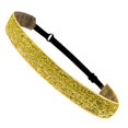 thumbnail image 1 of Glitter Headbands Adjustable Non Slip Fashion Wide Bling Sparkle Headbands for Women Girls & Teens Gold, 1 of 8