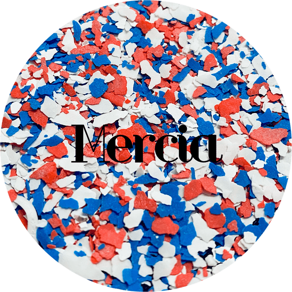 Glitter Heart Co. Glitter - High Quality Paint Chips- 2oz Bag - Merica