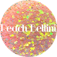 thumbnail image 1 of Glitter Heart Co. Glitter - High Quality Polyester Glitter - 2 oz Bag - Peach Bellini - Peach Color Shift Chunky Mix, 1 of 2