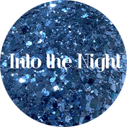 Glitter Heart Co. Glitter - High Quality Polyester Glitter - 2oz Bottle - Into the Night - Navy Blue Chunky Mix