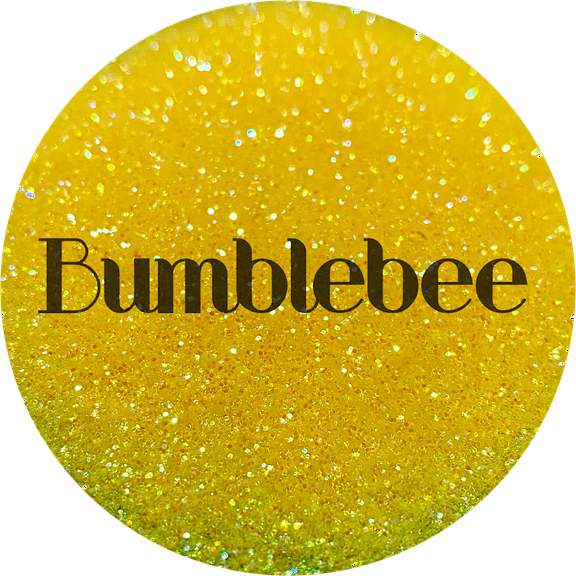 Glitter Heart Co. Glitter - High Quality Polyester Glitter - Bumble Bee - Iridescent Yellow - 2 oz Bag