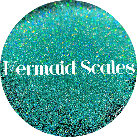 Glitter Heart Co. Glitter - High Quality Polyester Glitter - Holographic Teal - Mermaid Scales - 2 oz Bag
