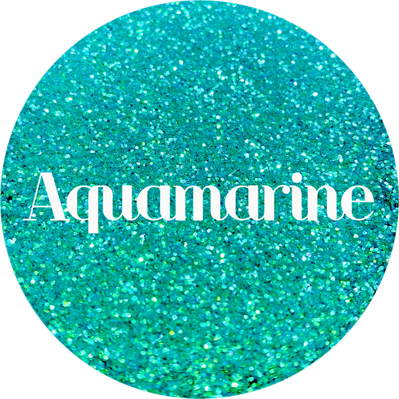 Glitter Heart Co. Glitter - High Quality Polyester Glitter - Iridescent Teal - Aquamarine - 2 oz Bottle