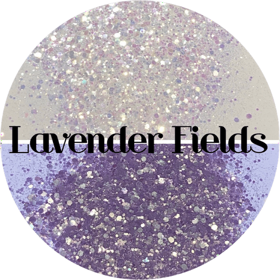 Glitter Heart Co. Glitter - High Quality Polyester Glitter - Lavender Fields UV - Color Changing White to Purple - 1 oz Bag