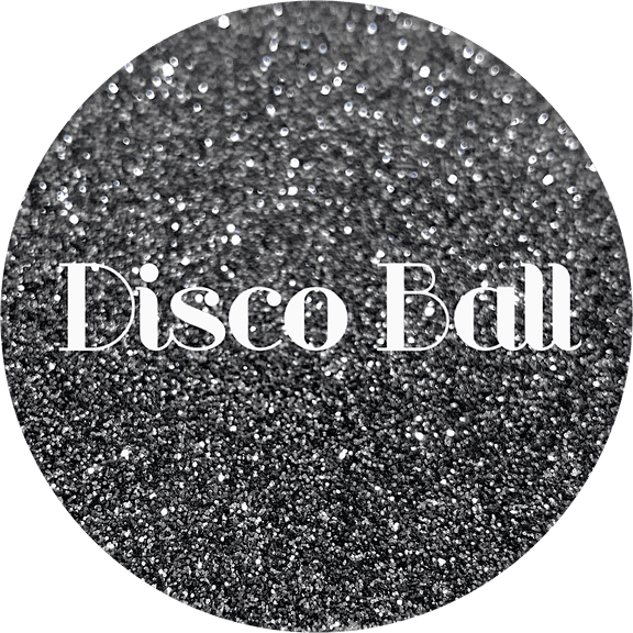 Glitter Heart Co. Glitter - High Quality Polyester Glitter - Metallic Silver Charcoal Fine - Disco Ball - 2 oz Bag