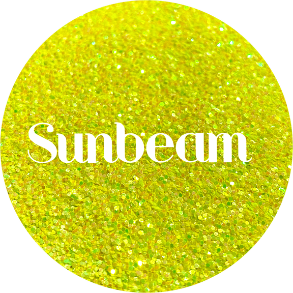 Glitter Heart Co. Glitter - High Quality Polyester Glitter - Yellow Color Shift - Sunbeam - 2 oz Bag