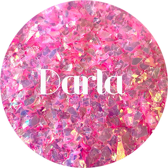 Glitter Heart Co. - High Quality Polyester Glitter - 1 oz Bag - Darla - Iridescent Shards