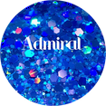 thumbnail image 1 of Glitter Heart Co. - High Quality Polyester Glitter - 2 oz Bag - Admiral - Holographic Blue Chunky Mix, 1 of 2