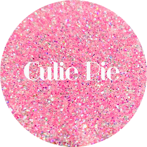 Glitter Heart Co. - High Quality Polyester Glitter - 2 oz Bottle - Cutie Pie - Iridescent Pink