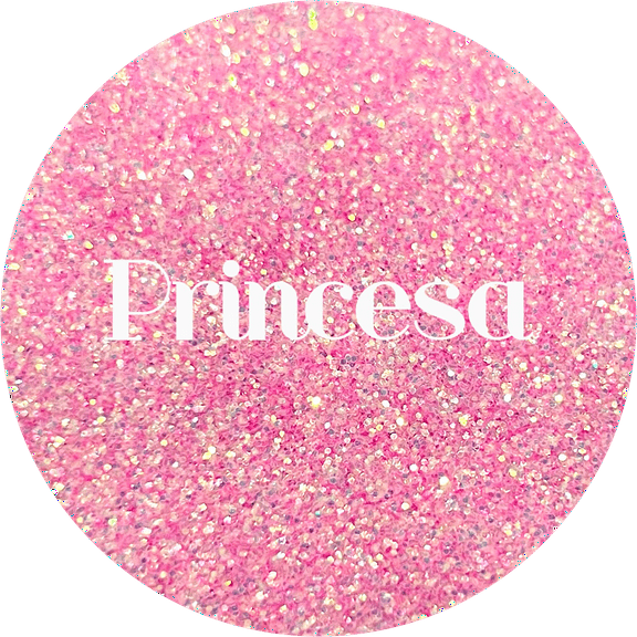 Glitter Heart Co. - High Quality Polyester Glitter - 2 oz Bottle - Princesa - Iridescent Pink