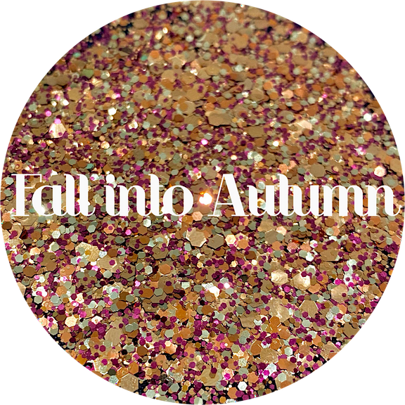 Glitter Heart Co. - High Quality Polyester Glitter - 2oz Bag Fall into Autumn - Fall Glitter - Brown Gold Glitter Mix