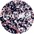 thumbnail image 1 of Glitter Heart Co. - High Quality Polyester Glitter - 2oz Bag - Neapolitan - Glitter Dot Mix, 1 of 2