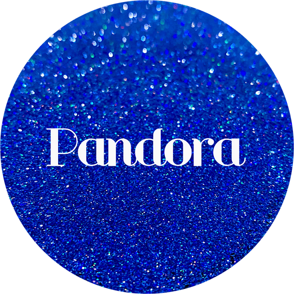 Glitter Heart Co. - High Quality Polyester Glitter - 2oz Bottle - Pandora - Holographic Blue Fine