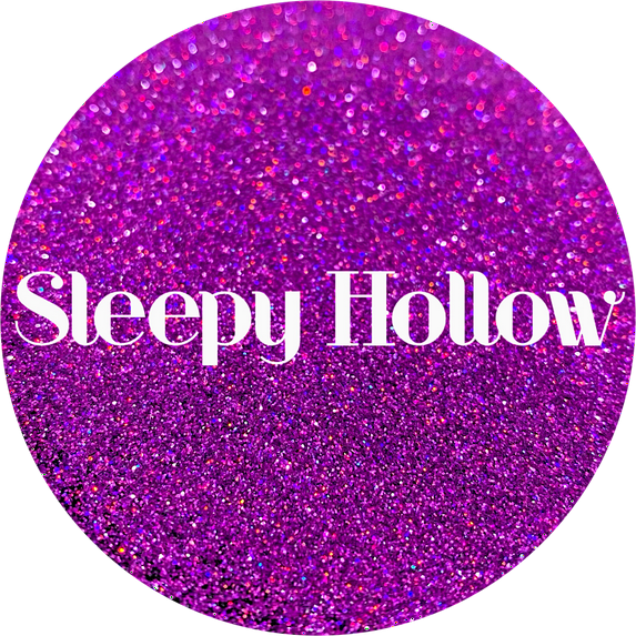 Glitter Heart Co. - High Quality Polyester Glitter - 2oz Bottle - Sleepy Hollow - Holographic Purple Fine