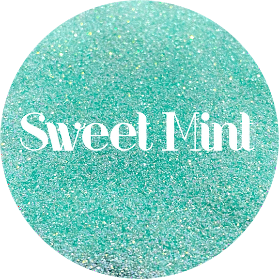 Glitter Heart Co. - High Quality Polyester Glitter - 2oz Bottle - Sweet Mint - Iridescent Teal Fine