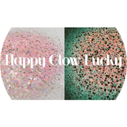 Glitter Heart Co. - High Quality Polyester Glitter - Glow in the Dark Chunky Mix - Happy Glow Lucky - 2 oz Bottle