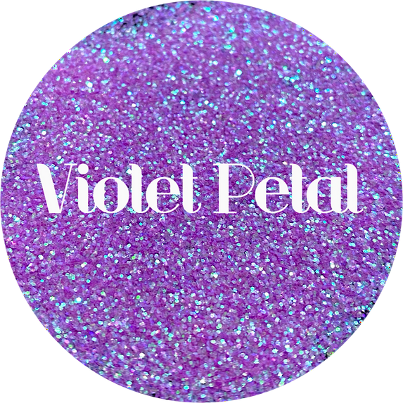 Glitter Heart Co. - High Quality Polyester Glitter - Iridescent Purple - Violet Petal - 2 oz Bottle