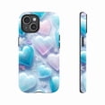 thumbnail image 1 of Glitter Heart Frosty Snowflake iPhone Case for Women, Winter Valentine Gift, Compatible with iPhone 11/12/13/14/15/16 (Pro Max/Plus), 1 of 9