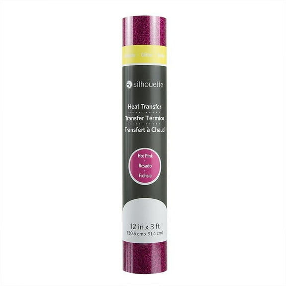 Glitter Heat Transfer - 12" - Hot Pink