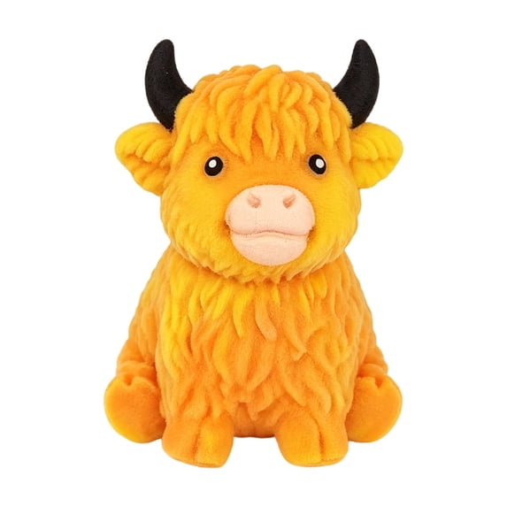 Glitter Highland Cow Squishy Toys, Ultra Soft Stress Relief Squishy Decompression Toys, Squeeze Fidget Toys Desk Decor,for Stress and Anxiety Relaxing, Birthday Gift