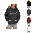 thumbnail image 1 of Glitter Hoodies for Women 2025 Sparkle Long Sleeve Y2K Hoodie with Pockets Hooded Sweatshirt Hoodie Women Pullover, 1 of 5