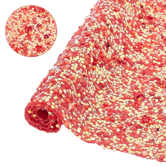 Glitter Hotfix Rhinestone Hot Melt Adhesive on the Back Costume Accessories Rectangle Brown 40x24x0.2cm for DIY