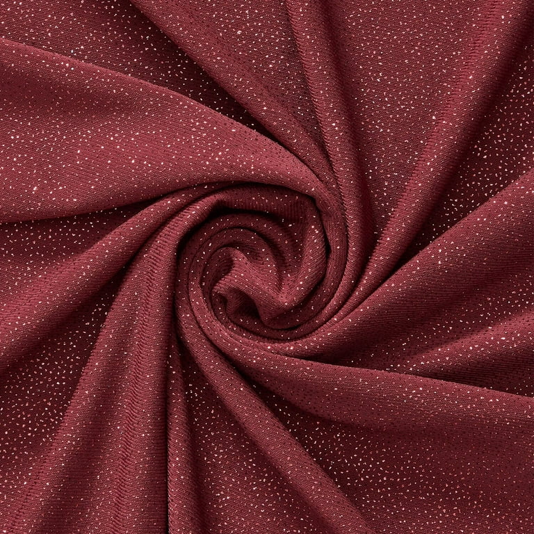 Glitter ITY Knit Stretch Jersey Wine Poly Spandex 58/60