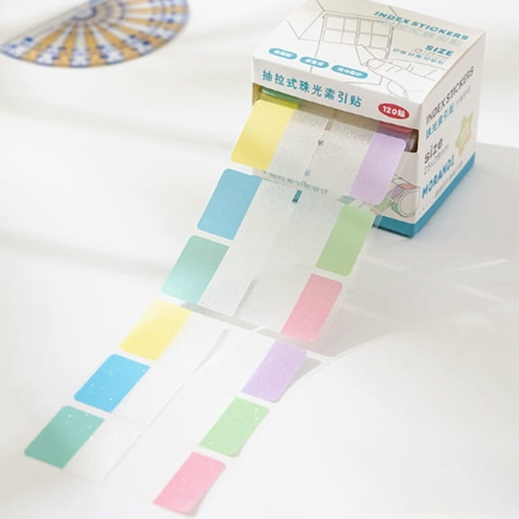 Glitter Index Tabs Sticky Page Markers Aesthetic For Notebooks Planners Books Journal Accessories