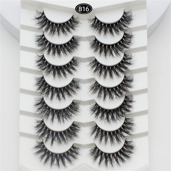 Glitter Lashes Little for Eyelashes False Eyelashes Lashes 5 Pairs Soft Lashes 3D 6D Volume Eyelashes Packs