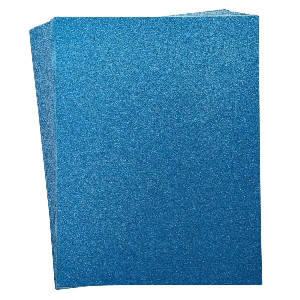 Glitter Light Blue Cardstock Paper for DIY Crafts, 300GSM, 8.5 x 11 In