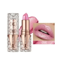 Glitter Lipstick, Waterproof Lipstick, Long Lasting Pearlescent Fine Glitter Lipstick Creamy Texture, Smooth Application, Vibrant Color Display, Fade Resistant, Comfortable Wear