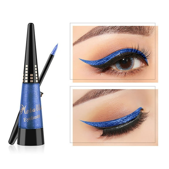 Glitter Liquid Eyeliner Pen 6 Colors Shimmer Eye Liner Waterproof Long Lasting Colorful Liquid Eyeliner Makeup Tool for Party Festival Eye Makeup