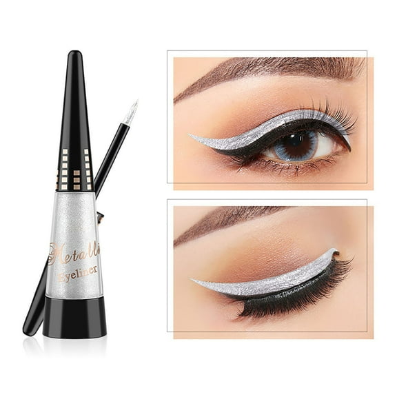 Glitter Liquid Eyeliner Pen 6 Colors Shimmer Eye Liner Waterproof Long Lasting Colorful Liquid Eyeliner Makeup Tool for Party Festival Eye Makeup