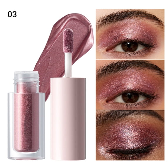 Glitter Liquid Eyeshadow, 2ml, Waterproof & Crease-Proof Long Lasting, Buildable High Pigment Formula, Creamy Smooth Easy to Blend, Daily & Party Eye Makeup for Women