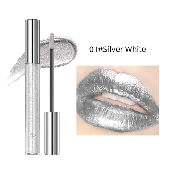 Glitter Liquid Lip and Eye Makeup, Diamond Shimmer 2-in-1, Metallic Finish 2.4ml