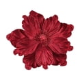 thumbnail image 1 of Glitter Magnolia Artificial Flower Christmas Decor 1-Piece - Fireplace Wreath Window Ornament(Red), 1 of 4