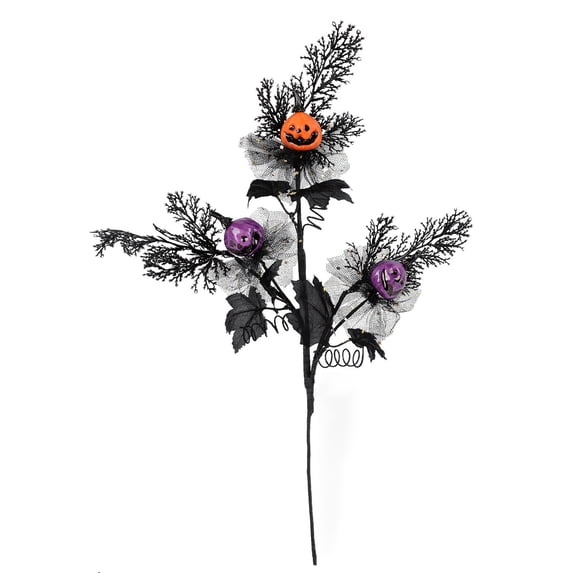 Glitter Maple Leaf Halloween Branch Picks – Versatile Fall Decor for Mantel, Table Centerpiece, and Window Display