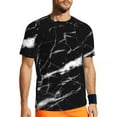 thumbnail image 1 of Glitter Marble T Shirt Summer Black and Gold Marbles Retro T Shirts Trendy Cool Tshirt F, 1 of 5