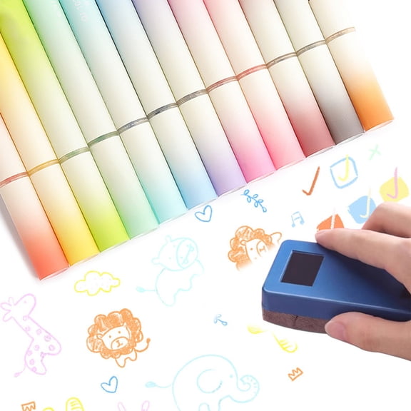 Glitter Marker Pens with Pearlescent Ink and Flexible Tips for Journaling Scrapbooking Card Making and Drawing
