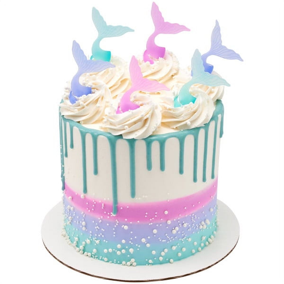 Glitter Mermaid Cake Decoration Cake Topper - Walmart.com