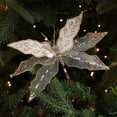 thumbnail image 1 of Glitter Mesh Dragonfly Christmas Clip, Christmas Dragonfly Clip-On Decor, 7.5-Inch Glittered Insect Ornament for Tree, Gift Decor, Wedding Centerpieces, 1 of 7
